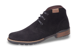 Men's boots type chukka from black suede снимка