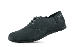 Male footwear in grey chamois leather снимка