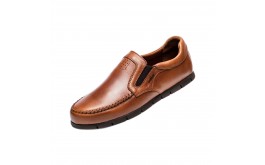 Мъжки мокасини в цвят таба снимка