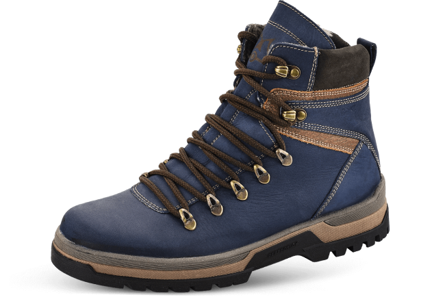 Male tourist boots in dark blue Снимка 6