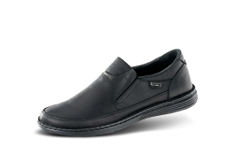 Dark blue moccasins with elastic снимка