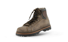 Мъжки боти естествена кожа в кафяв цвят снимка