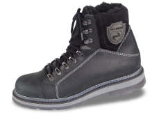 Black men's winter boots