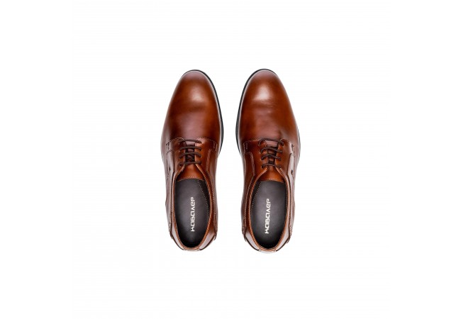 Мъжки официални половинки в тъмно кафяв цвят Снимка 5