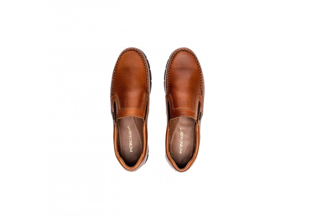 Мъжки мокасини в цвят таба Снимка 5