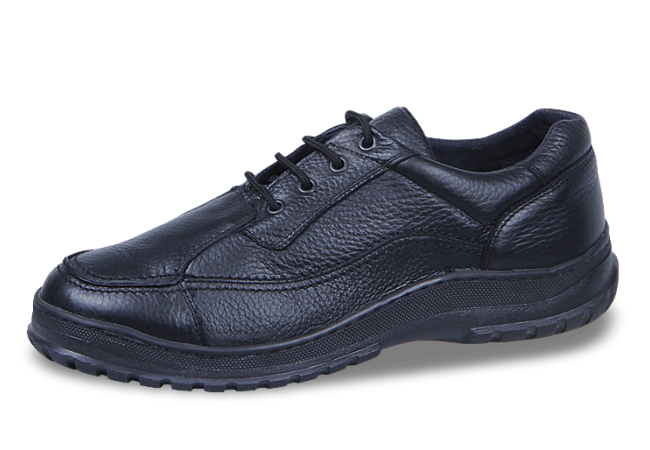 Men's black leather shoes Снимка 