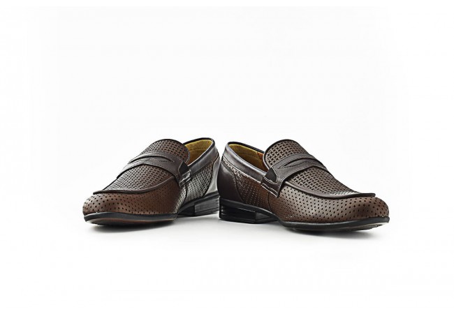 Men's shoes with perforation Снимка 5