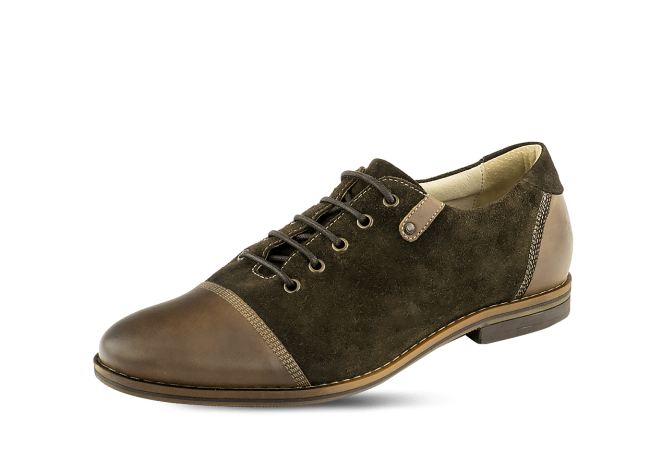 Men's shoes in dark brown Снимка 