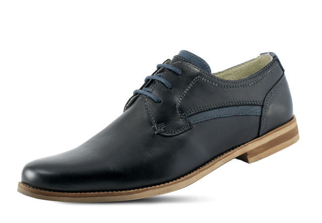 Men's formal shoes in black color Снимка 4